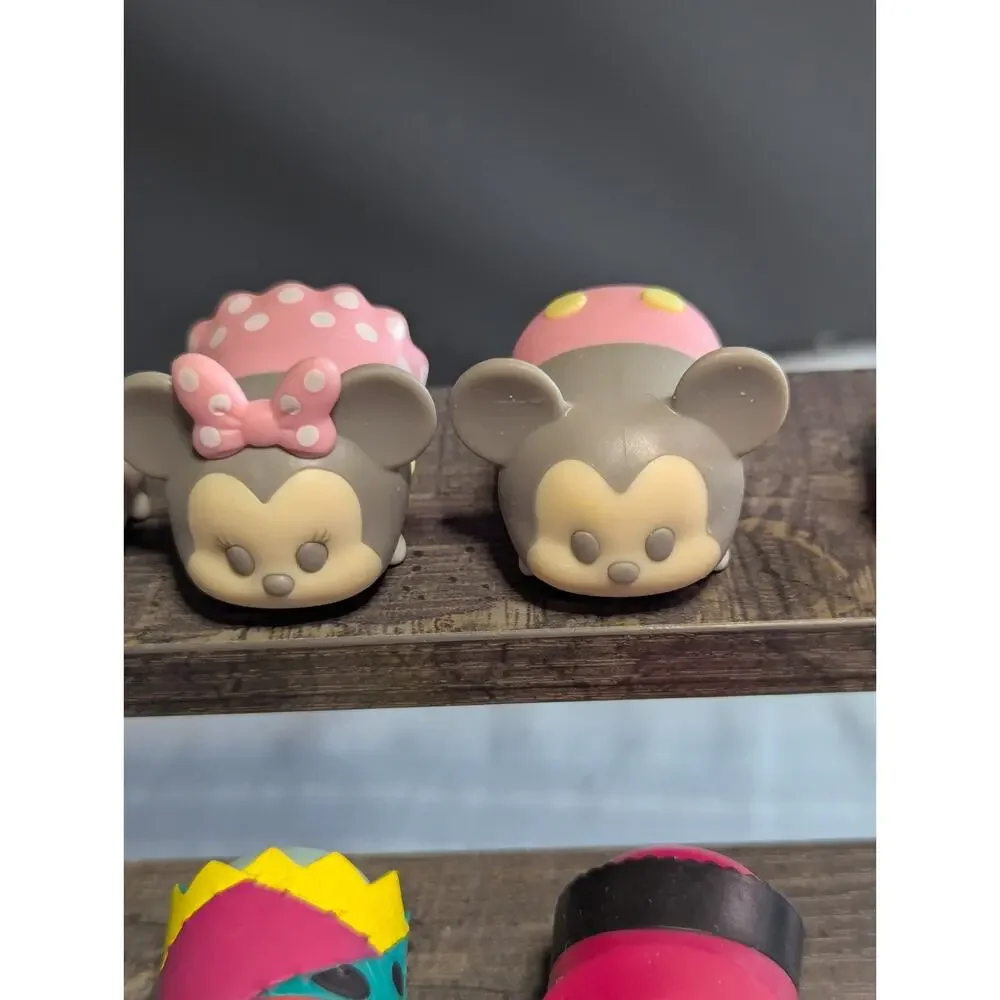 DISNEY TSUM TSUM Lot of 12 Mixed Figures - Glitter, Pastel, Etc.